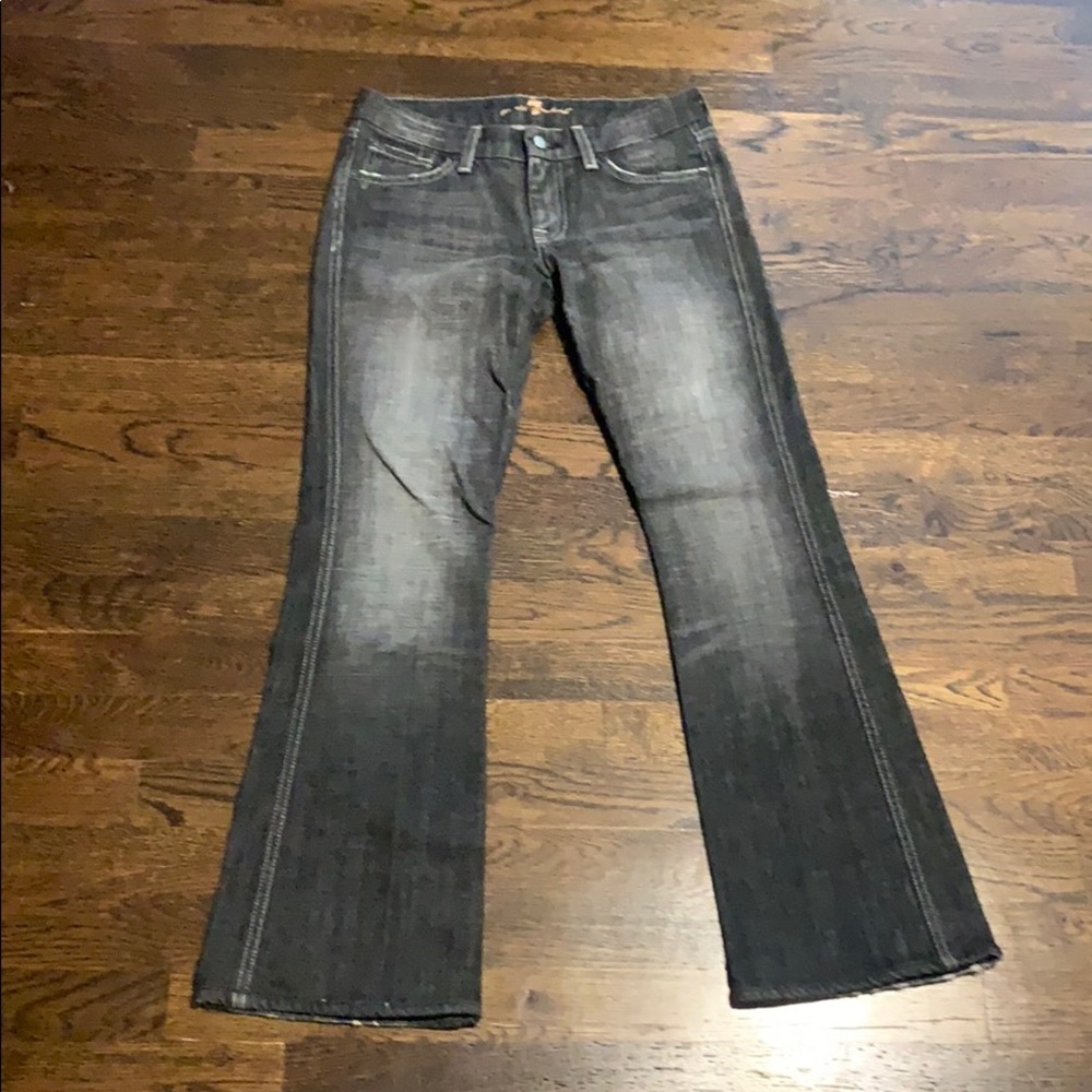 7 for all Mankind Dark Grey Jeans